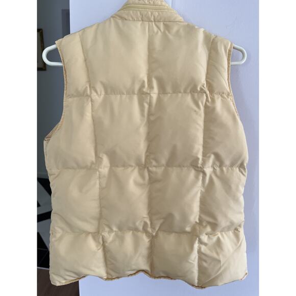 Talbots Womens Juniors S Quilted Puffer Vest Yellow Preppy Casual Winter - Picture 8 of 9